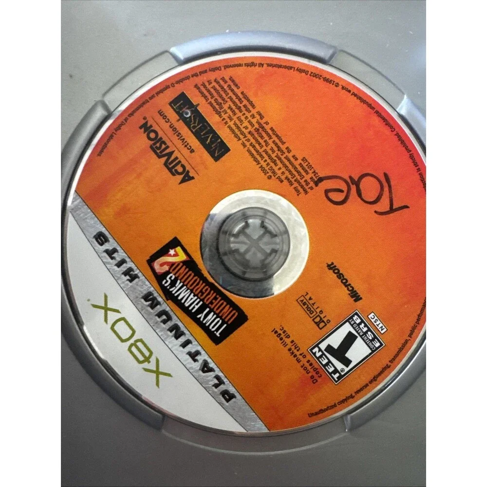 Tony Hawk's Underground 2 Xbox BL Case PH Disc Complete w/ Manual CIB VG**